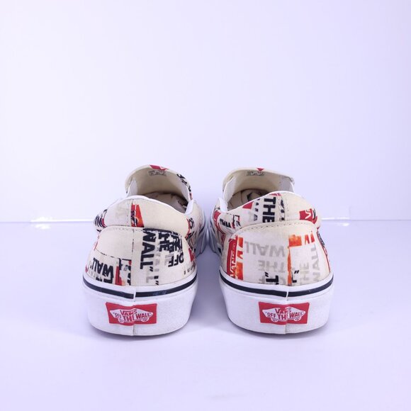 Vans Classic Slip-On Off The Wall Logo Print Shoes Mens 10.5 / Womens 12 - Picture 7 of 11